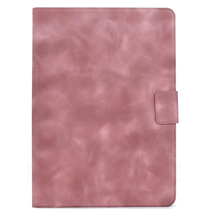 Étui pour tablette iPad 10,2 (2021) / (2020) / (2019) / Air 10,5 pouces (2019) / Pro 10,5 pouces (2017) Housse en cuir PU avec emplacements pour cartes - Rose