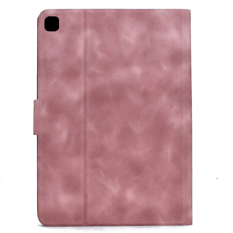 Étui pour tablette iPad 10,2 (2021) / (2020) / (2019) / Air 10,5 pouces (2019) / Pro 10,5 pouces (2017) Housse en cuir PU avec emplacements pour cartes - Rose