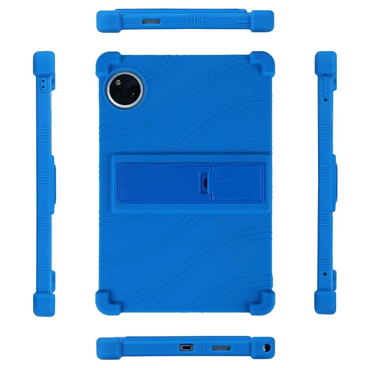 Pour Doogee U11 / U11 Pro Étui en silicone avec support Coque de protection robuste - Bleu foncé