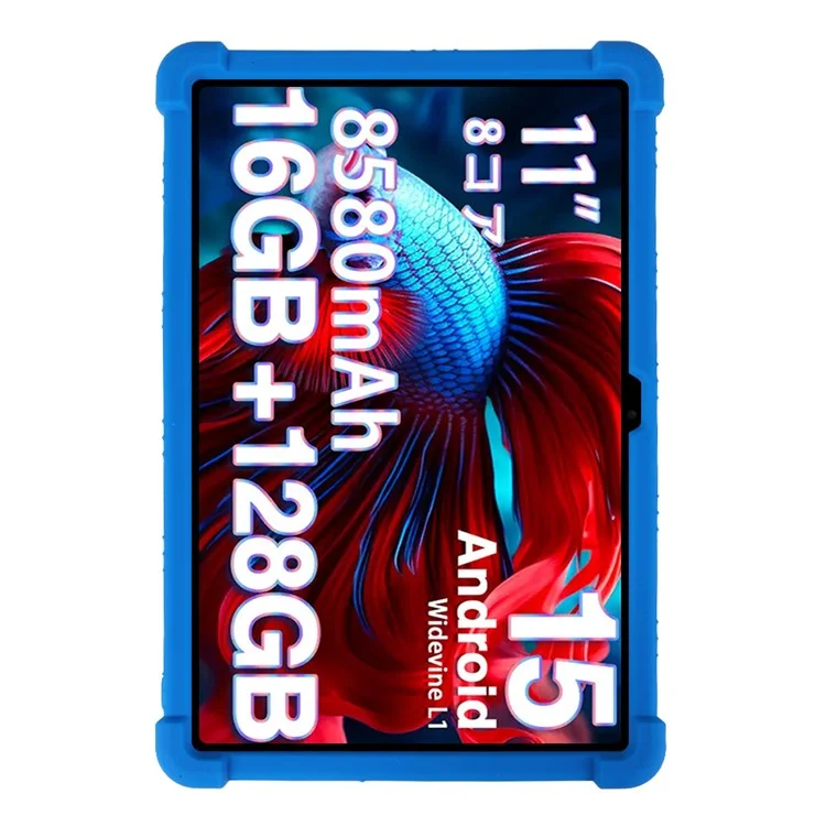 Pour Doogee U11 / U11 Pro Étui en silicone avec support Coque de protection robuste - Bleu foncé