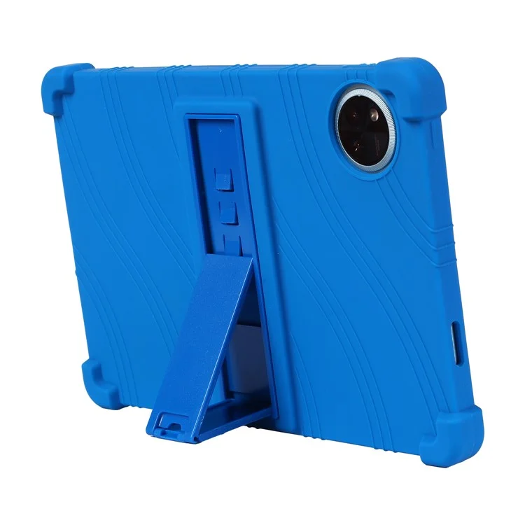 Pour Doogee U11 / U11 Pro Étui en silicone avec support Coque de protection robuste - Bleu foncé
