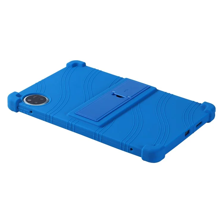 Pour Doogee U11 / U11 Pro Étui en silicone avec support Coque de protection robuste - Bleu foncé