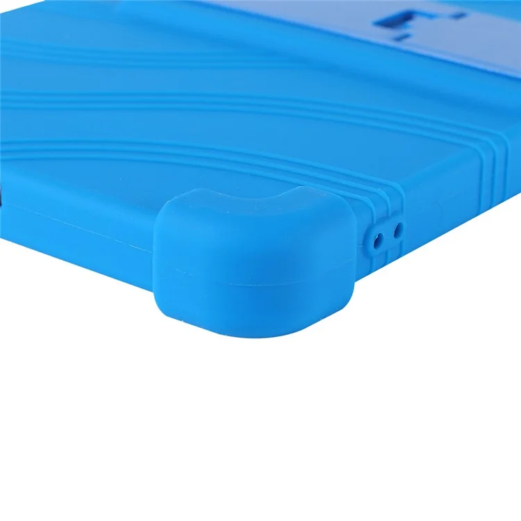 Funda de silicona con soporte para Lenovo Tab K9 / Tab One Cubierta protectora resistente - Azul oscuro