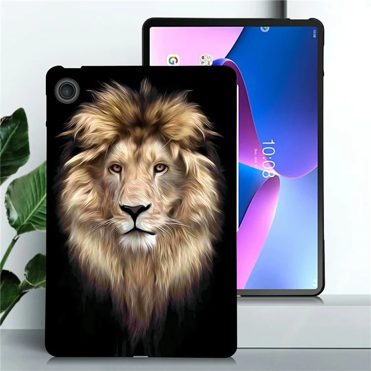 Per Lenovo Tab TB311FU Custodia TPU Stampa a Motivi Sottile Copertura Protettiva Tablet - Leone
