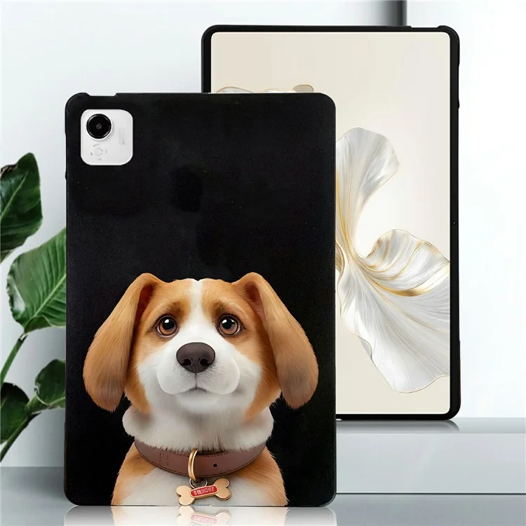 For Honor Pad X9a Hülle mit Muster-Druck Slim TPU Tablet Schutzhülle - Harrier Beagle