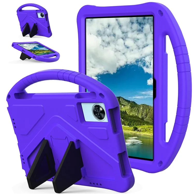 For Doogee U11  /  U11 Pro Case EVA Tablet Cover with Handle Kickstand Children Friendly - Purple