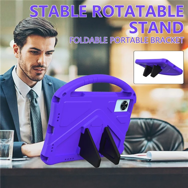 For Doogee U11  /  U11 Pro Case EVA Tablet Cover with Handle Kickstand Children Friendly - Purple