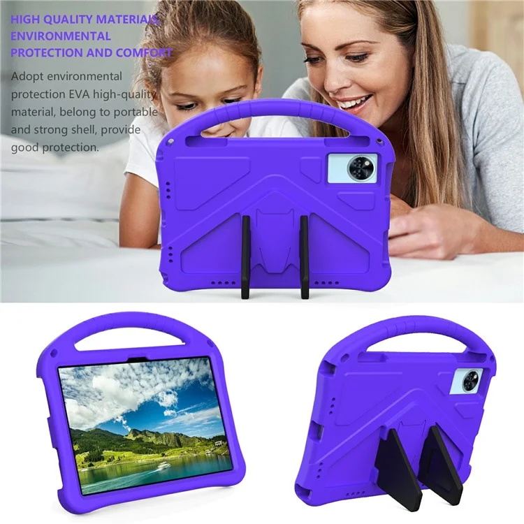 For Doogee U11  /  U11 Pro Case EVA Tablet Cover with Handle Kickstand Children Friendly - Purple
