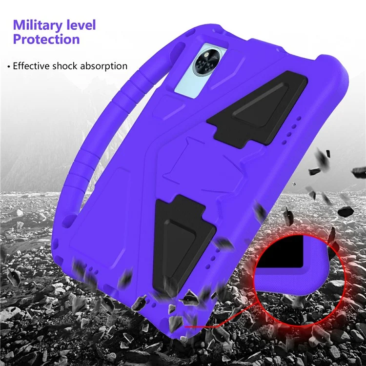 For Doogee U11  /  U11 Pro Case EVA Tablet Cover with Handle Kickstand Children Friendly - Purple