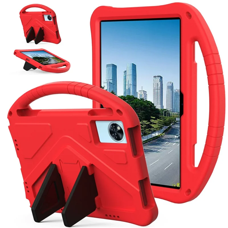 For Doogee U11 / U11 Pro / Infinix XPAD 30E Case EVA Tablet Cover with Handle Kickstand Children Friendly - Red