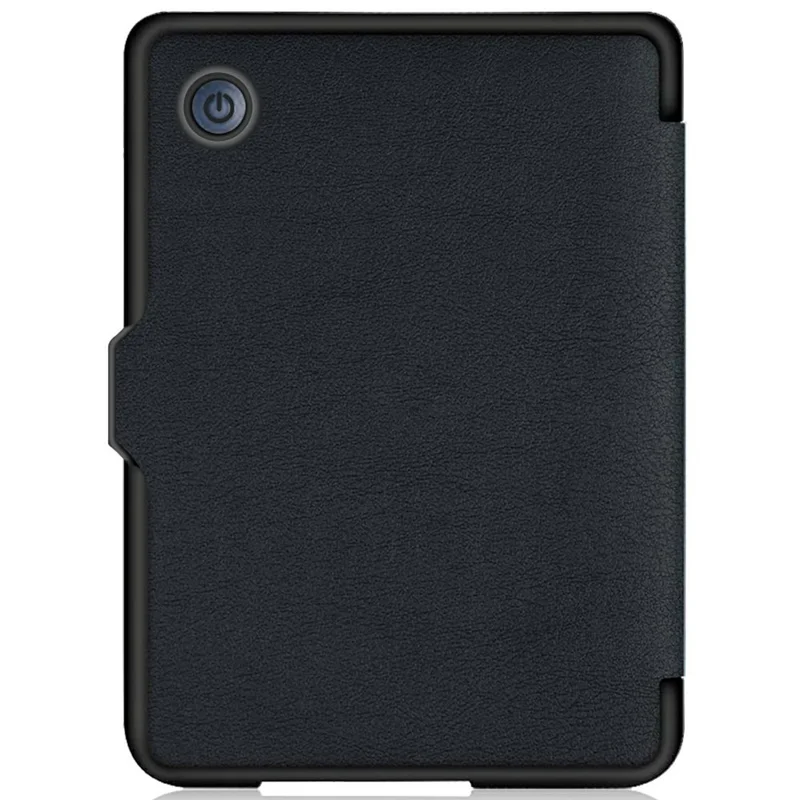 For Tolino Shine 4 Case Book Style PC + PU Leather E-Reader Protective Cover with Auto Sleep  /  Wake - Black