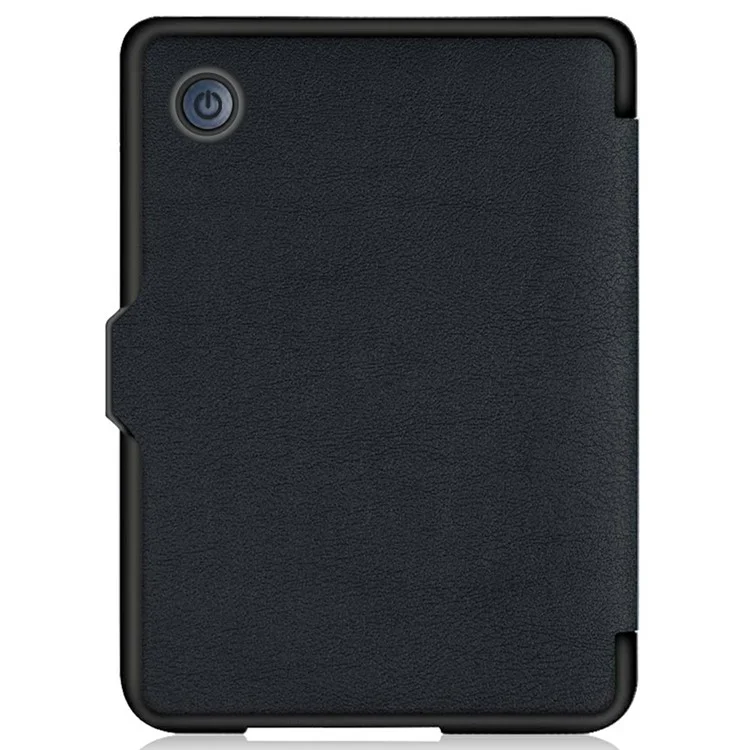 For Tolino Shine 4 Case Origami Stand PC + PU Leather E-Reader Protective Cover with Auto Sleep  /  Wake - Black