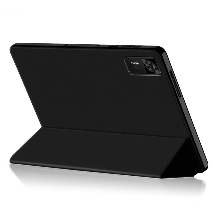Étui pour Lenovo Legion Y700 (2025) en Cuir PU et TPU avec Support Pliant Arrière - Noir