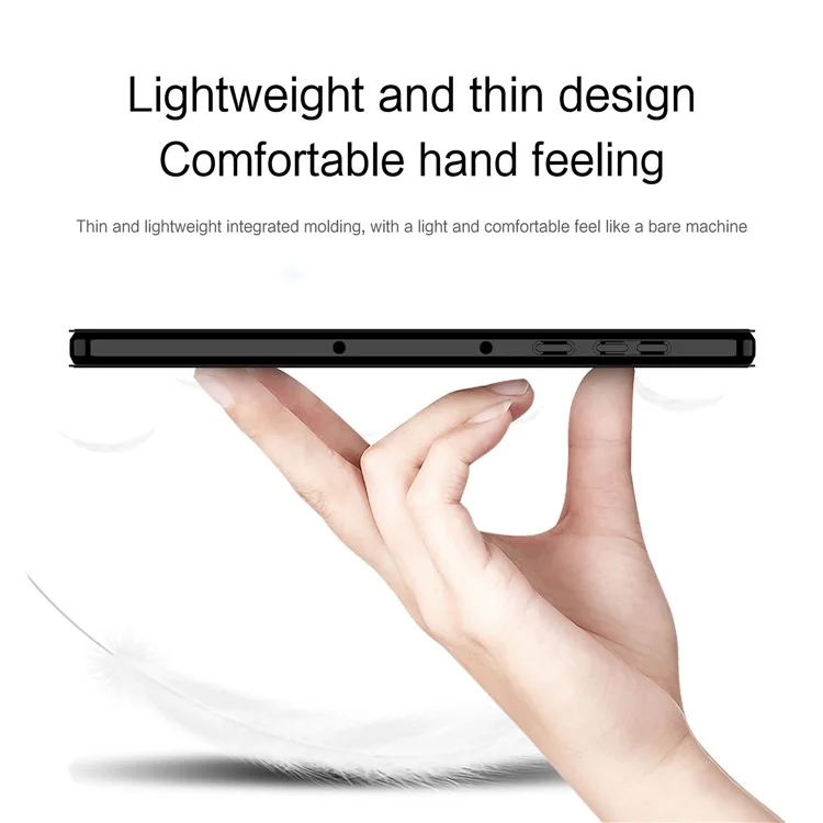 Étui pour Lenovo Legion Y700 (2025) en Cuir PU et TPU avec Support Pliant Arrière - Noir