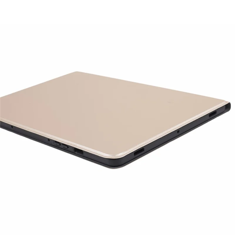 Funda para Samsung Galaxy Tab S10 FE+ de Cuero Sintético con Soporte Plegable - Dorado