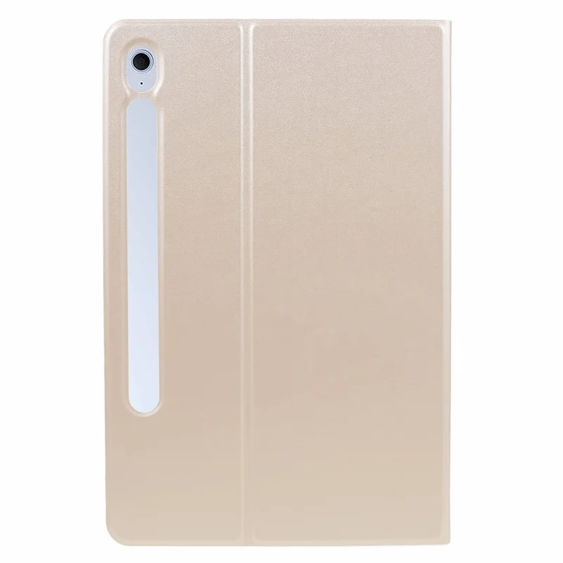 Funda para Samsung Galaxy Tab S10 FE+ de Cuero Sintético con Soporte Plegable - Dorado
