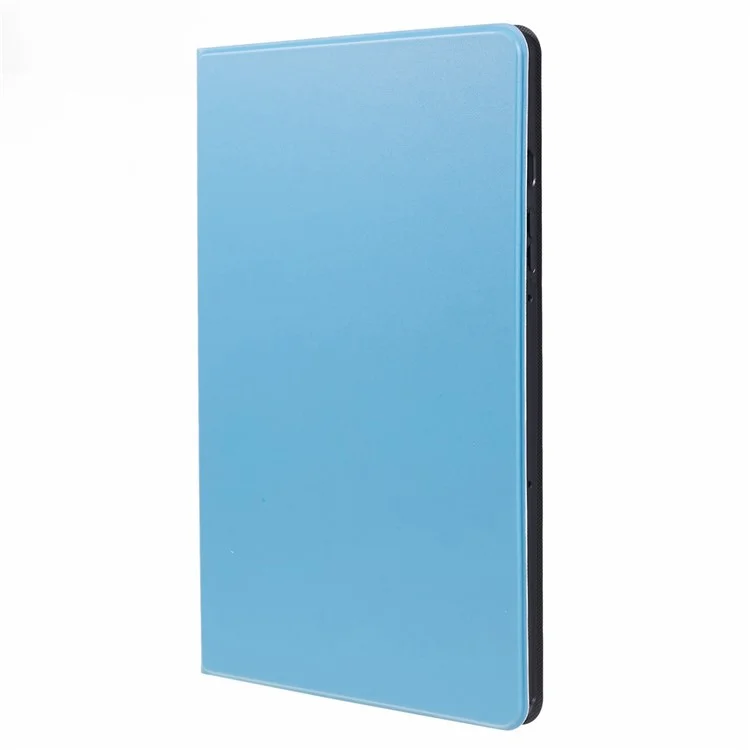 For Samsung Galaxy Tab S10 FE+ Case PU Leather Folding Stand Tablet Protective Cover - Sky Blue