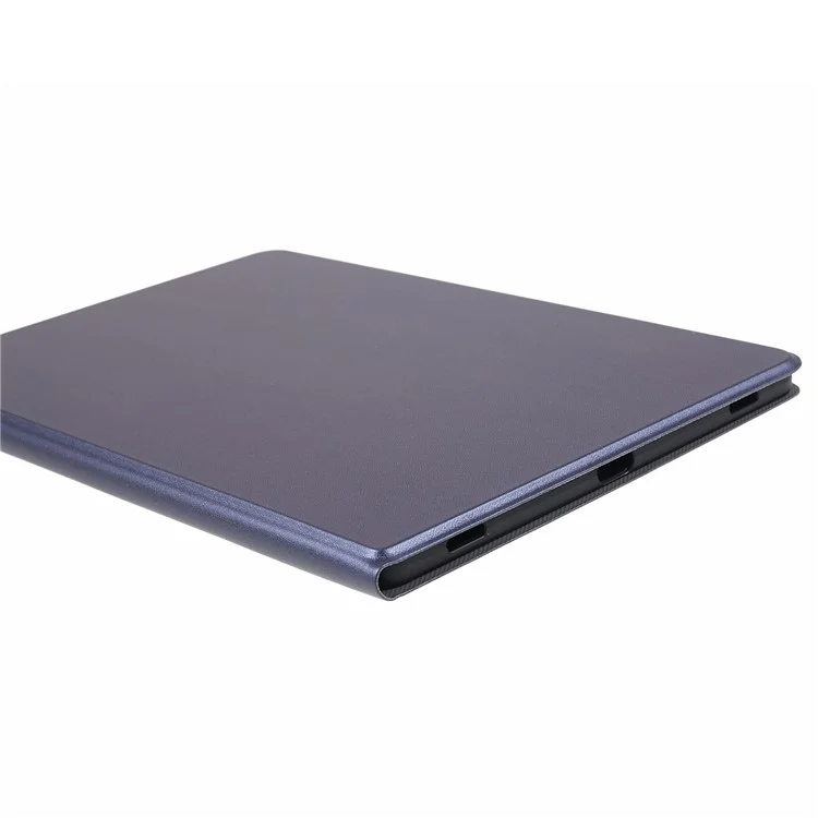 For Samsung Galaxy Tab S10 FE+ Case PU Leather Folding Stand Tablet Protective Cover - Blue