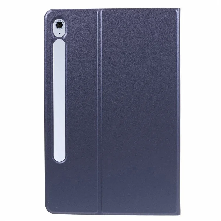 For Samsung Galaxy Tab S10 FE+ Case PU Leather Folding Stand Tablet Protective Cover - Blue