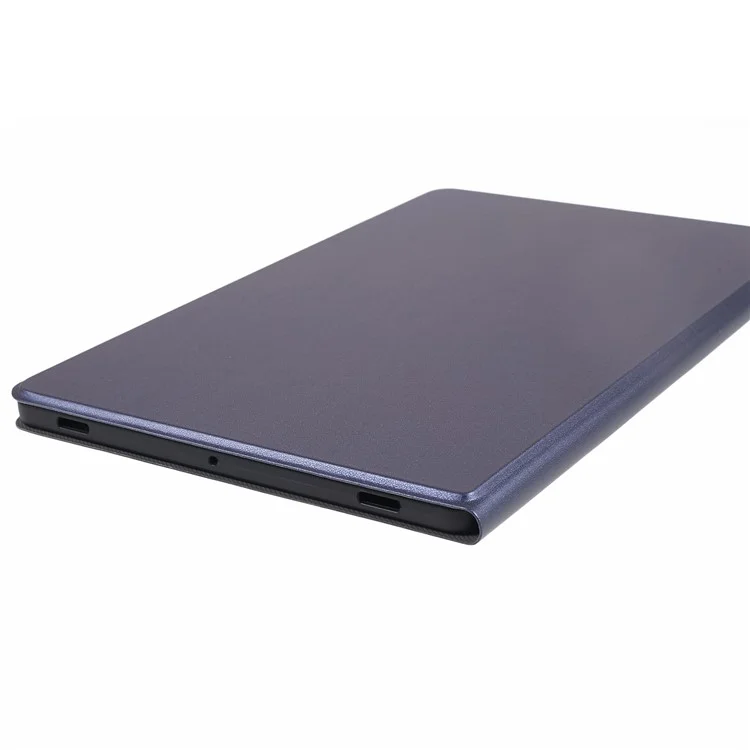 For Samsung Galaxy Tab S10 FE+ Case PU Leather Folding Stand Tablet Protective Cover - Blue