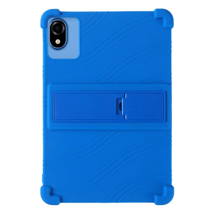 Silicone Case For Blackview Tab 60 Wifi / Tab 60 Pro / Oscal Pad 30 WiFi / 80 WiFi / Doogee U9 / U10 / U10 Pro Rugged Cover with Kickstand - Dark Blue