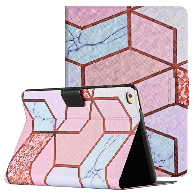 Für Ipad 9,7-zoll (2018) /(2017) / iPad Air (2013) / Air 2 Stand Card Halter Marmor Muster Hülle PU Leder Tablet Abdeckung Mit Auto -wake / Schlafen - Marmor Spleißen