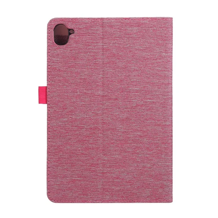 Pour Xiaomi Redmi Pad 8.8 2025 Étui en Cuir Porte-Cartes Texture Tissu Support de Tablette - Rose