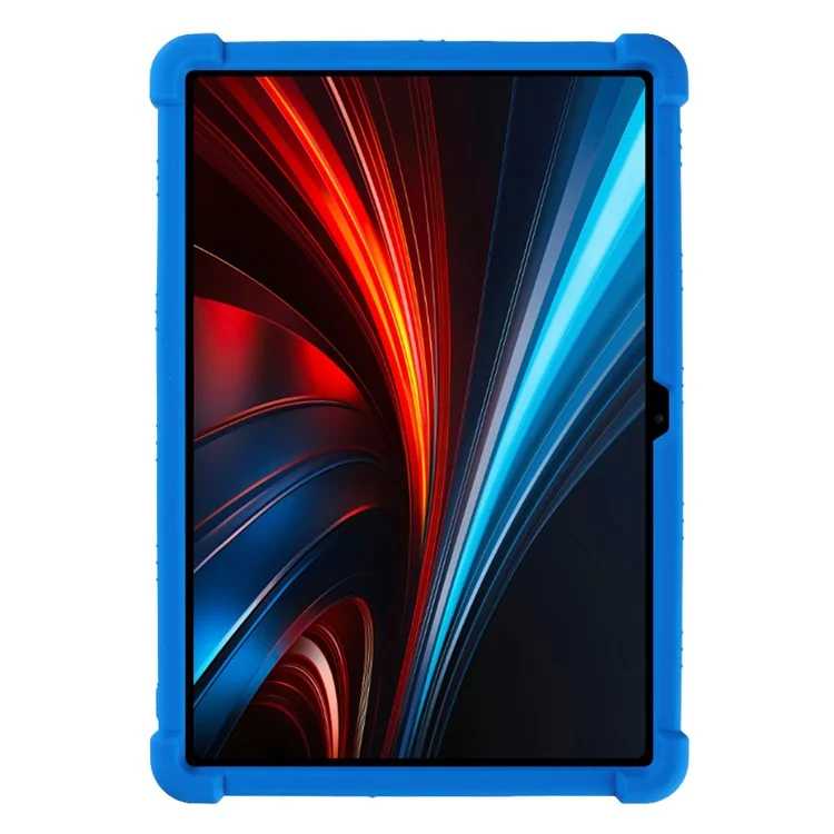 Capa de Silicone para Tablet For Honor GT ROL-W60 com Suporte e Proteção Robusta - Azul Escuro