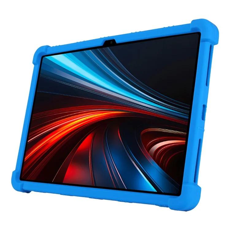 Capa de Silicone para Tablet For Honor GT ROL-W60 com Suporte e Proteção Robusta - Azul Escuro