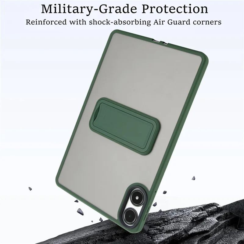 For Xiaomi Redmi Pad Pro / Pad Pro 5G Case with Kickstand TPU + PC Skin-Touch Tablet Cover - Green