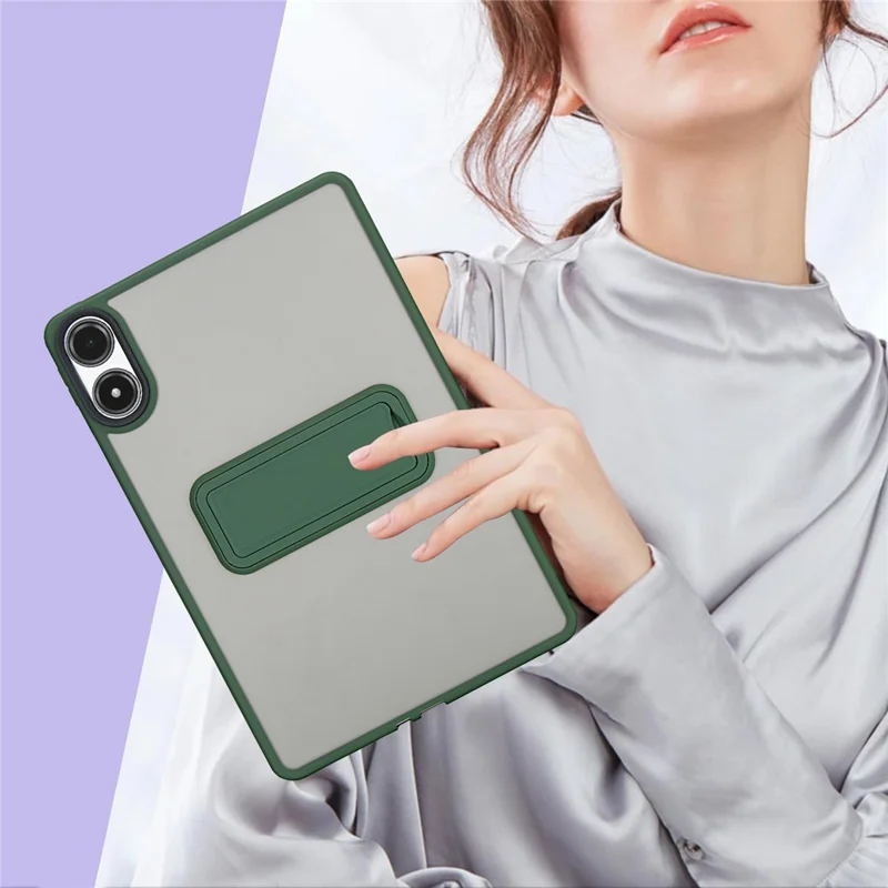 For Xiaomi Redmi Pad Pro / Pad Pro 5G Case with Kickstand TPU + PC Skin-Touch Tablet Cover - Green