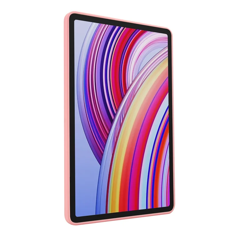 For Xiaomi Redmi Pad Pro / Pad Pro 5G Case with Kickstand TPU + PC Skin-Touch Tablet Cover - Pink