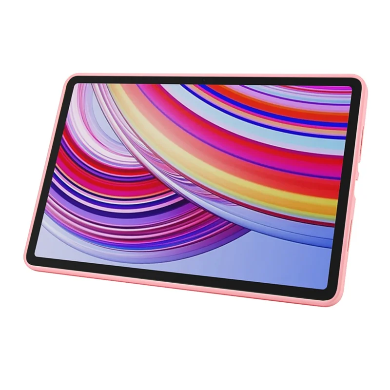 For Xiaomi Redmi Pad Pro / Pad Pro 5G Case with Kickstand TPU + PC Skin-Touch Tablet Cover - Pink