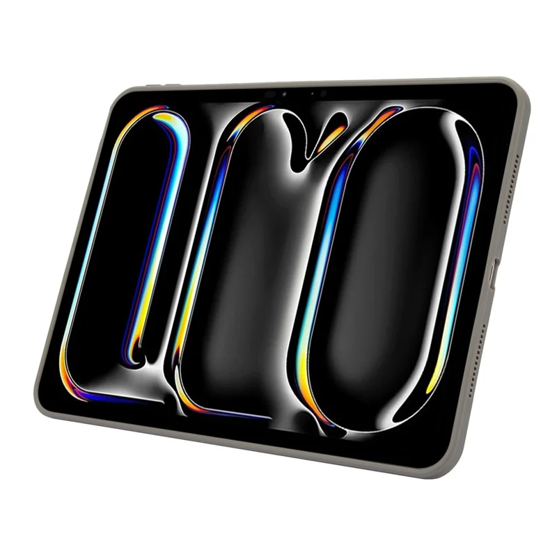 For iPad Pro 12.9 (2022) / (2021) / (2020) / (2018) Case with Kickstand TPU + PC Skin-Touch Tablet Cover - Grey