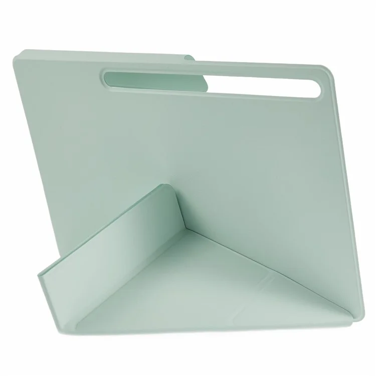 Für Samsung Galaxy Tab S10 FE+ Hülle PC + PU-Leder Origami Ständer Magnetische Tablet-Schutzhülle - Hellgrün