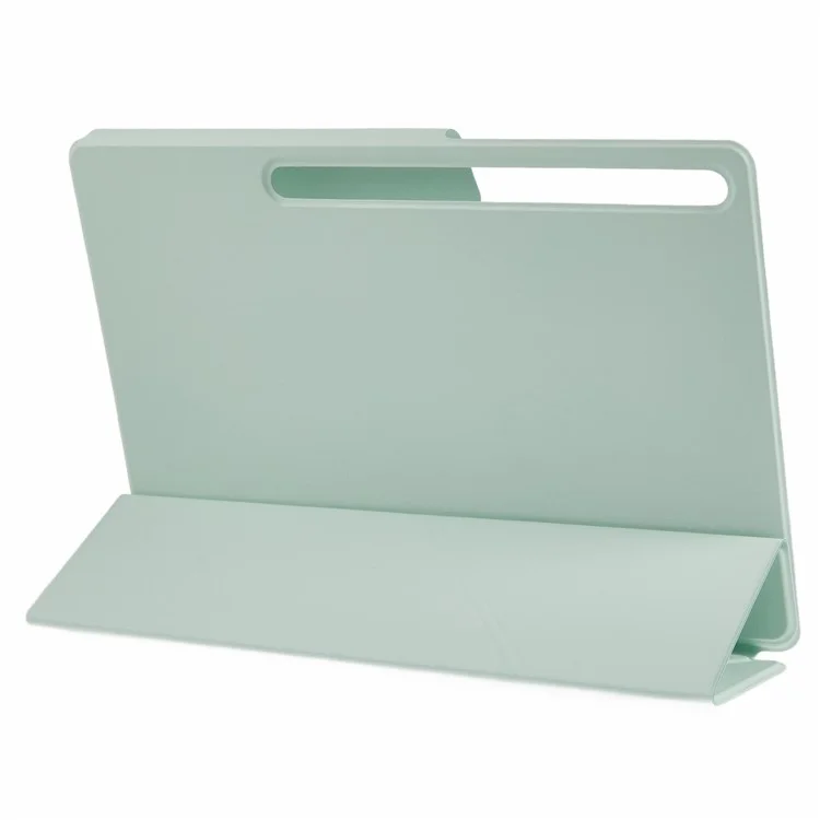 Für Samsung Galaxy Tab S10 FE+ Hülle PC + PU-Leder Origami Ständer Magnetische Tablet-Schutzhülle - Hellgrün