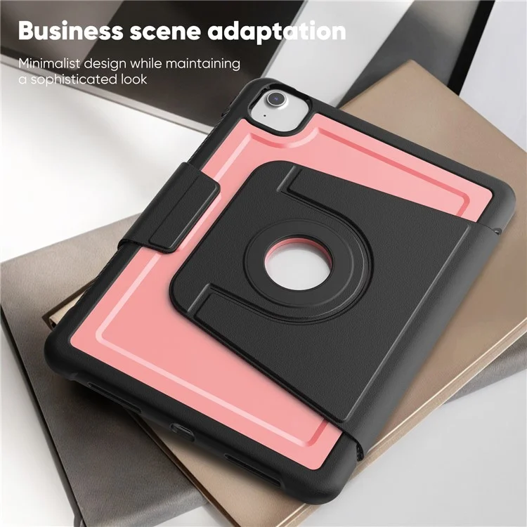 Capa de Tablet para iPad Air 11 (2025) / (2024) / Air (2022) / (2020) / Pro 11 (2022) / (2021) / (2020) Destacável PC + TPE + Couro PU Capa Flip - Rosa