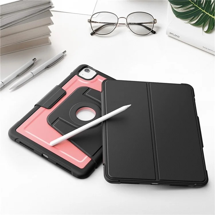 Capa de Tablet para iPad Air 11 (2025) / (2024) / Air (2022) / (2020) / Pro 11 (2022) / (2021) / (2020) Destacável PC + TPE + Couro PU Capa Flip - Rosa