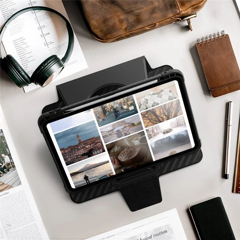 For iPad Pro 11 (2025) / 11 (2024) Tablet Case Detachable PC + TPU + PU Leather Flip Cover - Black