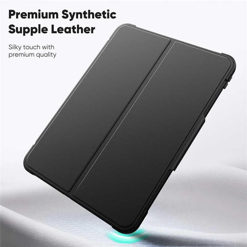 For iPad Pro 11 (2025) / 11 (2024) Tablet Case Detachable PC + TPU + PU Leather Flip Cover - Black