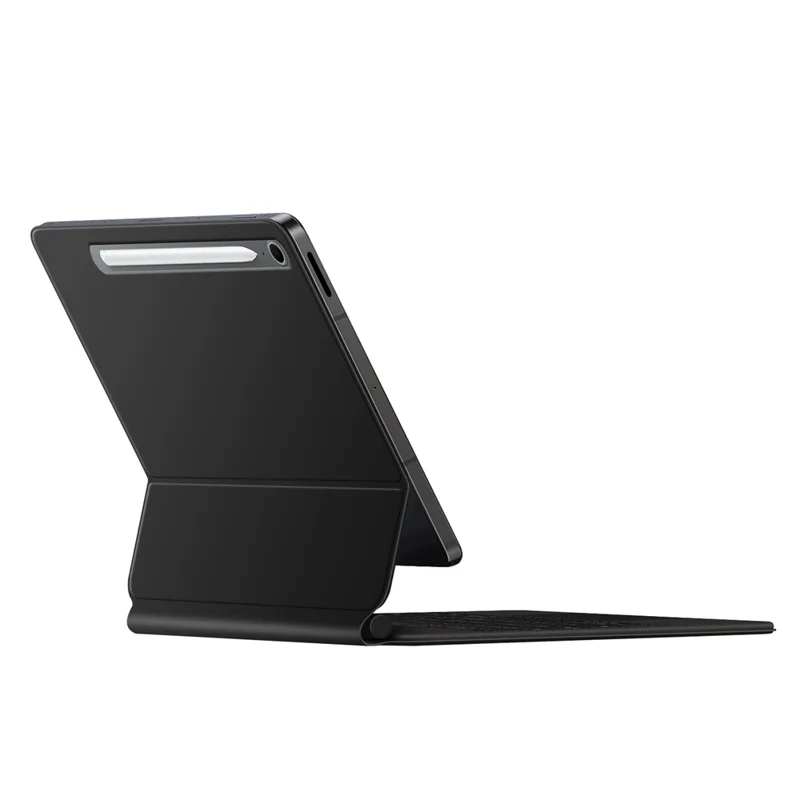 Für Samsung Galaxy Tab S10 FE Schwebende magnetische Bluetooth-kompatible Tastatur + Leder-Tablet-Hülle - Schwarz