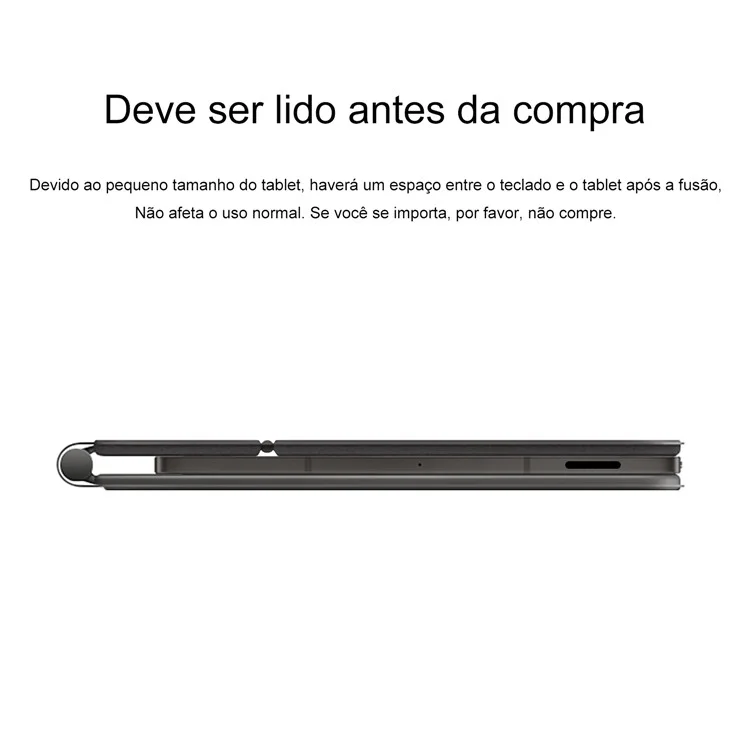 Für Samsung Galaxy Tab S10 FE Magnetische schwebende Bluetooth-kompatible Tastatur (Portugiesisch) + Leder-Tablet-Hülle - Schwarz