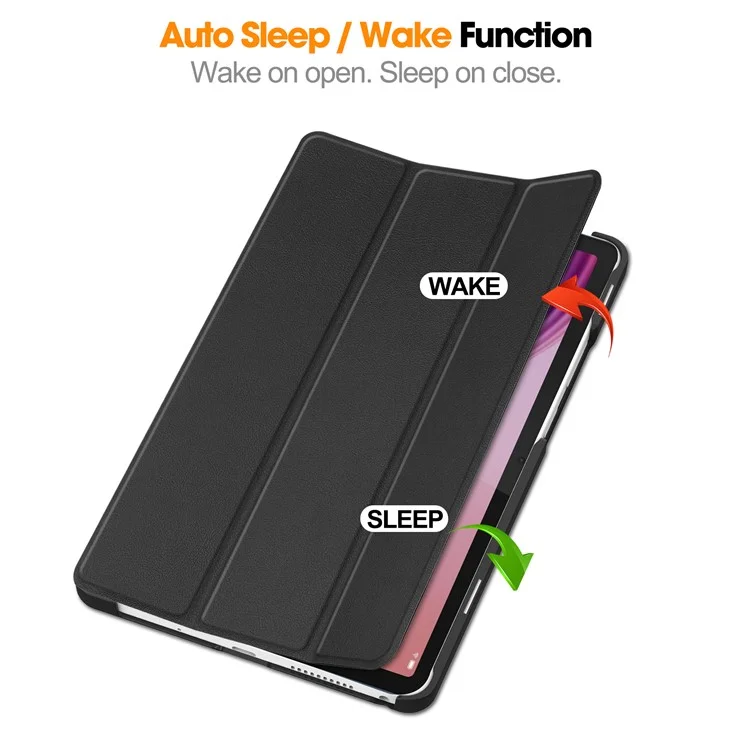 For Lenovo Tab K9  /  Tab One Case Anti-Drop Leather Stand Tablet Cover - Black