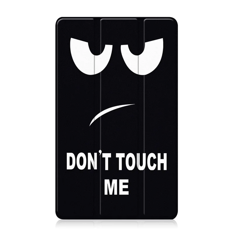 For Lenovo Tab K9  /  Tab One Case Pattern Print Leather Stand Tablet Cover - Don't Touch Me