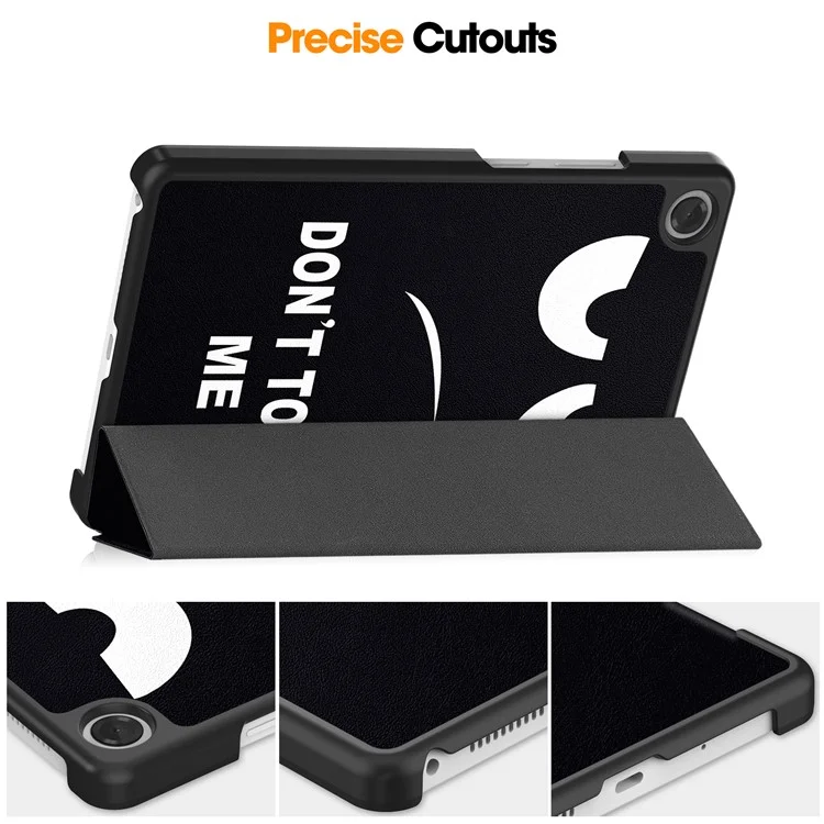 For Lenovo Tab K9  /  Tab One Case Pattern Print Leather Stand Tablet Cover - Don't Touch Me