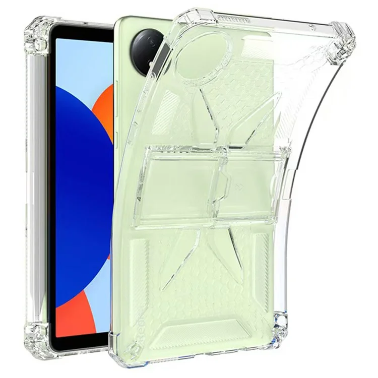 Étui transparent avec support pour Xiaomi Redmi Pad SE 4G 8,7 pouces, coque de protection en TPU + PC avec fente pour stylet