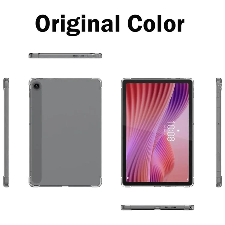 For Lenovo Tab TB311FU Case Clear TPU Tablet Cover + 2Pcs Tempered Glass Screen Film