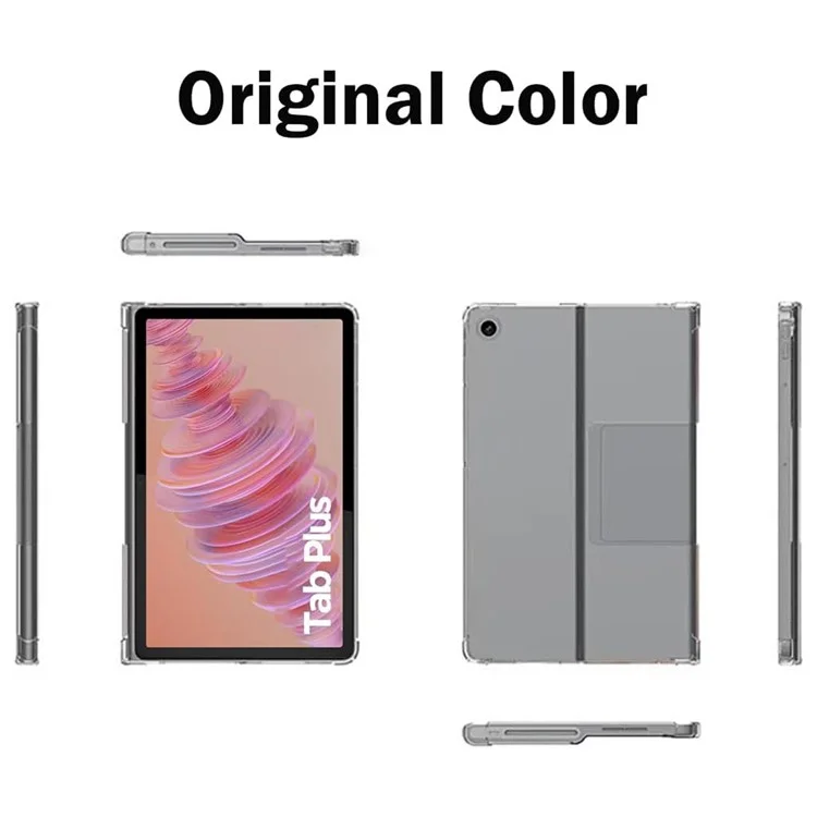 Cover trasparente in TPU per Lenovo Tab Plus + 2 Pellicole Protettive in Vetro Temperato
