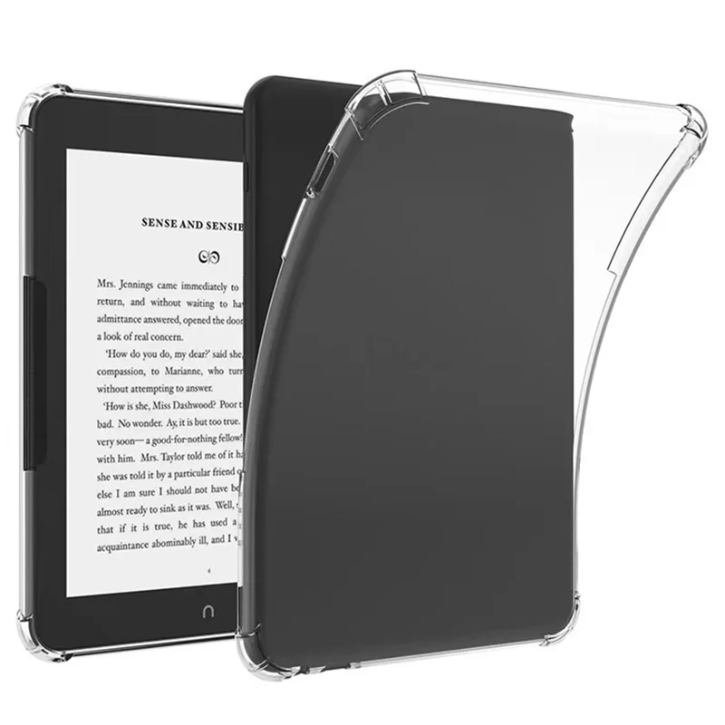 For Barnes & Noble Nook Glowlight 4 Plus Case Four Corner Shockproof Clear Tablet TPU Cover