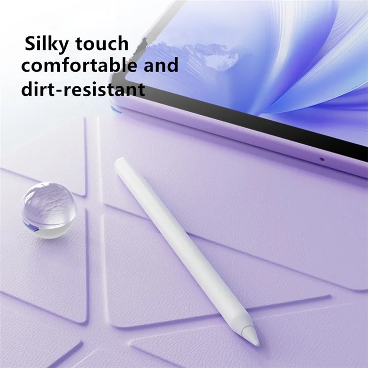 Capa para iPad Pro 11 (2022) / (2021) / (2020) / (2018), Suporte Dobrável com Capa Magnética Destacável e Ativação/Desativação Automática - Roxa
